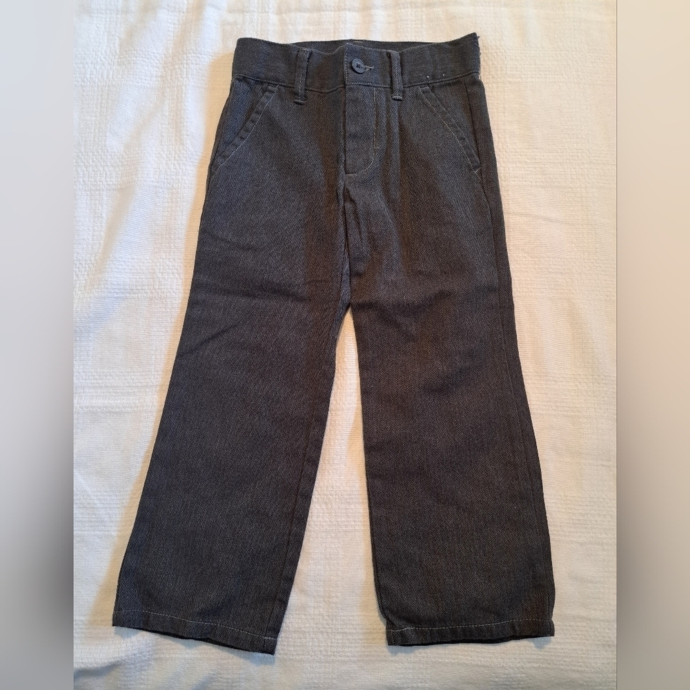 Gymboree Outlet boys size 4T gray dressy pants, VGUC